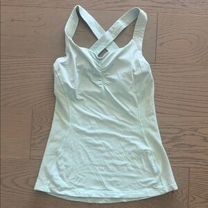 Lululemon Athletica Mint Cross-Back Tank Top